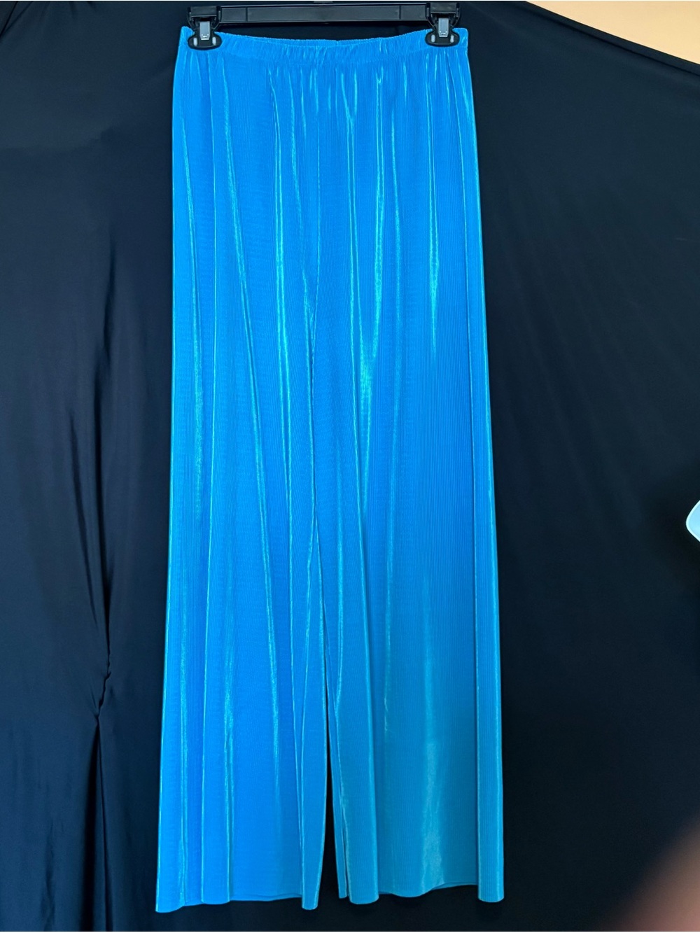 Maxima Bright Blue Wide-Leg Pants & Long Sleeve Top Set - Picture 5 of 6